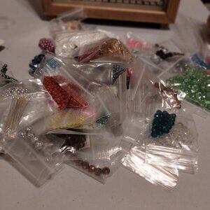 Lot K15 beads for making jewelry crafting 1.11pounds